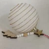 BOULE NOEL PAILETTES BLANC