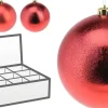 BOULE NOEL ROUGE D.14CM
