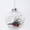 BOULE PLASTIQUE NOEL 8CM