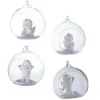 BOULE VERRE ANGE BLANC D.8CM