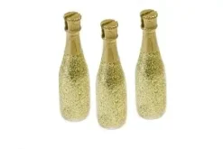 BOUTEILLE DE CHAMPAGNE PORTE NOM X3 PIECES