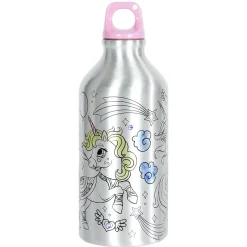 BOUTEILLE DE TRANSPORT A COLORIER LICORNE 55CL