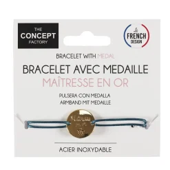 BRACELET CORDON GRAVE MERCI POUR CETTE ANNEE