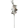 BRANCHE BAIES ET BOULES DE COTON H.78CM