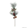 BRANCHE DECO BOULE ROUGE 65CM