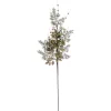 BRANCHE FEUILLE VERT BILLE DORE H.75CM