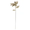 BRANCHE POINSETTIA DORE PAILLETTE 75CM
