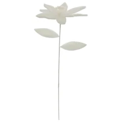 BRANCHE POINSETTIA FOURRURE H.65CM