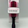 BROSSE PLATE PICOTS PERLES FUSCHIA NOIRE