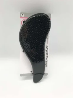 BROSSE PLATE PICOTS PLASTIQUES NOIR GRANDE TAILLE