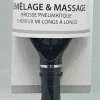 BROSSE PNEUMATIQUE OVALE PICOTS PERLES NOIR