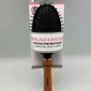 BROSSE PNEUMATIQUE OVALE PICOTS PERLES MANCHE BOIS NOIR