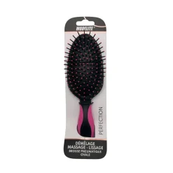 BROSSE PNEUMATIQUE OVALE PICOTS PERLES ROSE