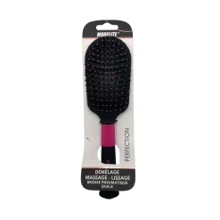 BROSSE PNEUMATIQUE PICOTS PERLES NOIR ROSE