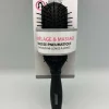 BROSSE PNEUMATIQUE SEMI RECTANGLE PICOTS PERLES NOIR MAT
