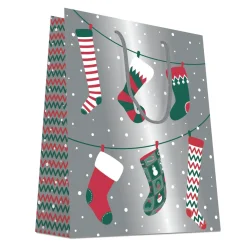 CABAS CHAUSSETTE DE NOEL 32X14X40CM