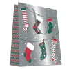 CABAS CHAUSSETTE DE NOEL 18X10X23CM