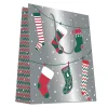CABAS CHAUSSETTE DE NOEL 26X13X32CM