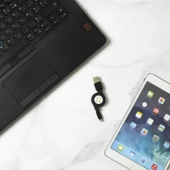 CABLE CHARGE ET SYNCHRONISATION IPHONE RETRACTABLE