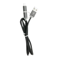 CABLE TRESSE 2 EN 1 MICRO USB TYPE C