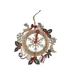 CALENDRIER DE L AVENT COURONNE A SUSPENDRE 22CM