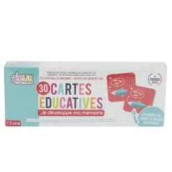 CARTE EDUCATIVE JE DEVELOPPE MA MEMOIRE X30 PIECES