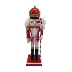 CASSE NOISETTES SUCRE ORGE ROUGE ET BLANC H.16CM