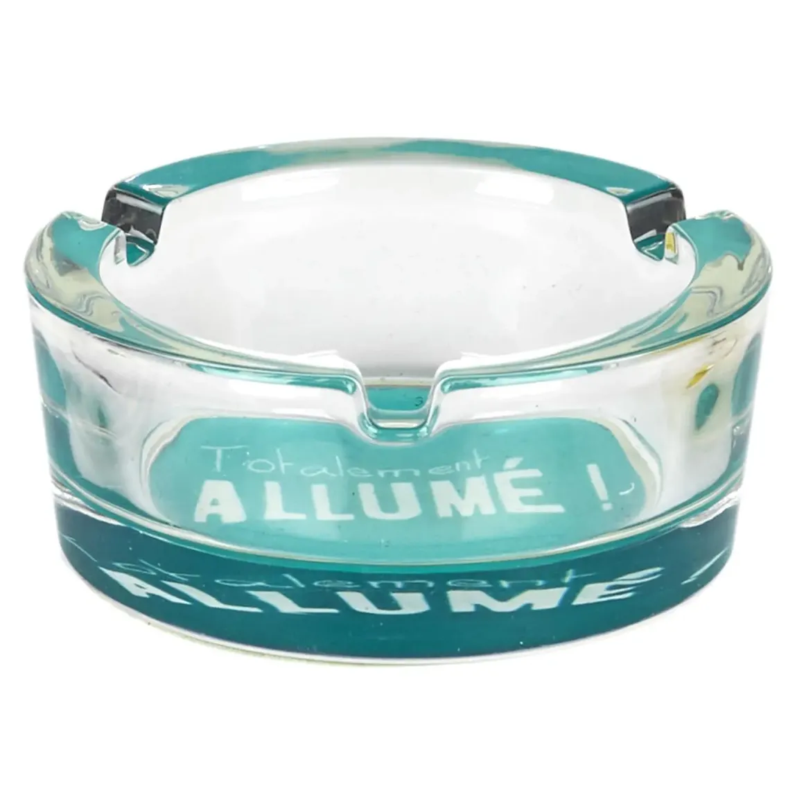 CENDRIER VERRE PHOSPHORESCENT