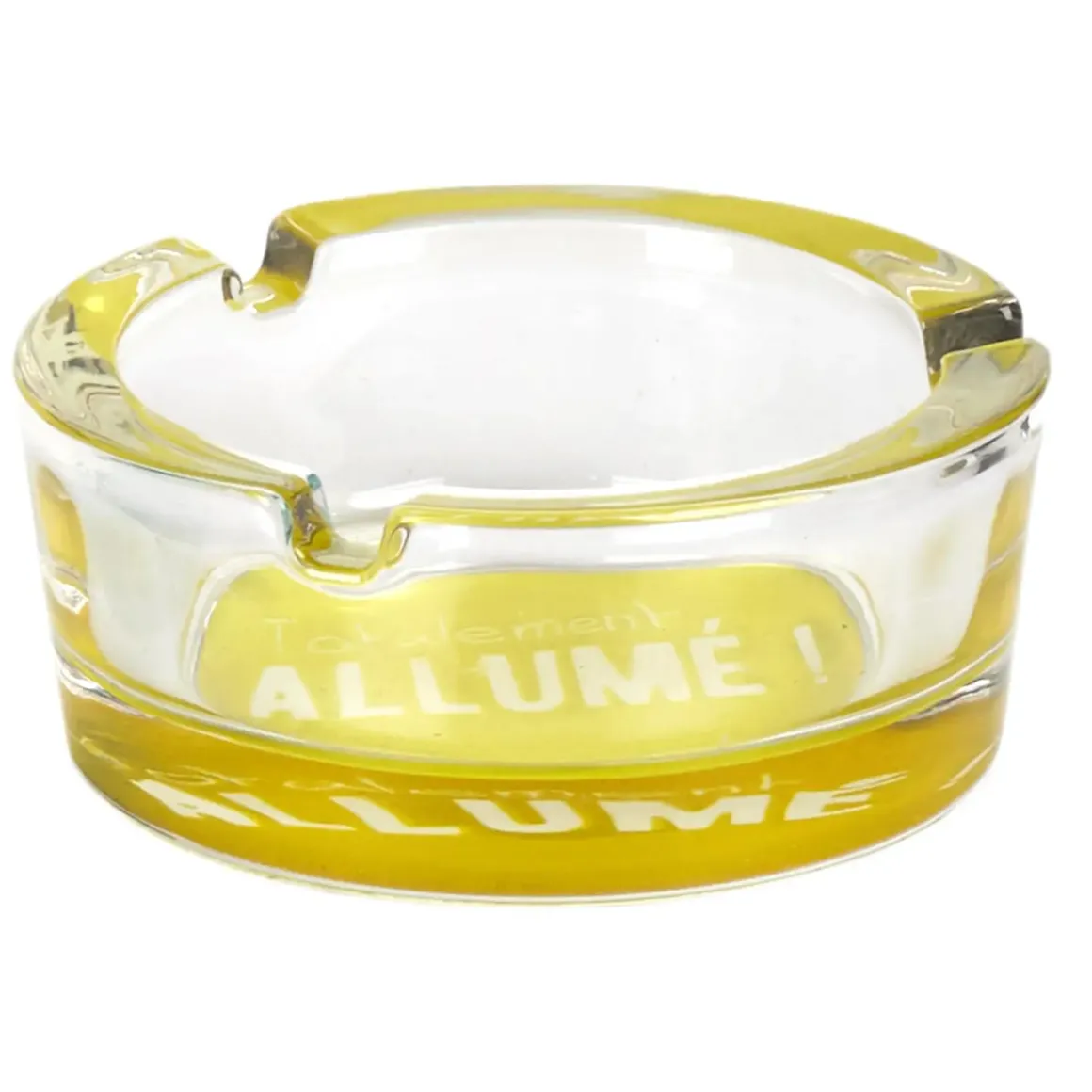 CENDRIER VERRE PHOSPHORESCENT