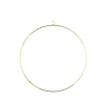 CERCLE METAL DORE AVEC ANNEAU DE SUSPENSION. DIAM. 25CM