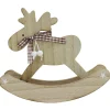 CERF NOEL A BASCULE BOIS 15X14CM