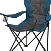 CHAISE DE CAMPING DELUXE NOIR ET BLEU 95X60X110CM