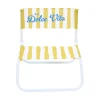 CHAISE DE PLAGE DOS DOLCE VITA JAUNE