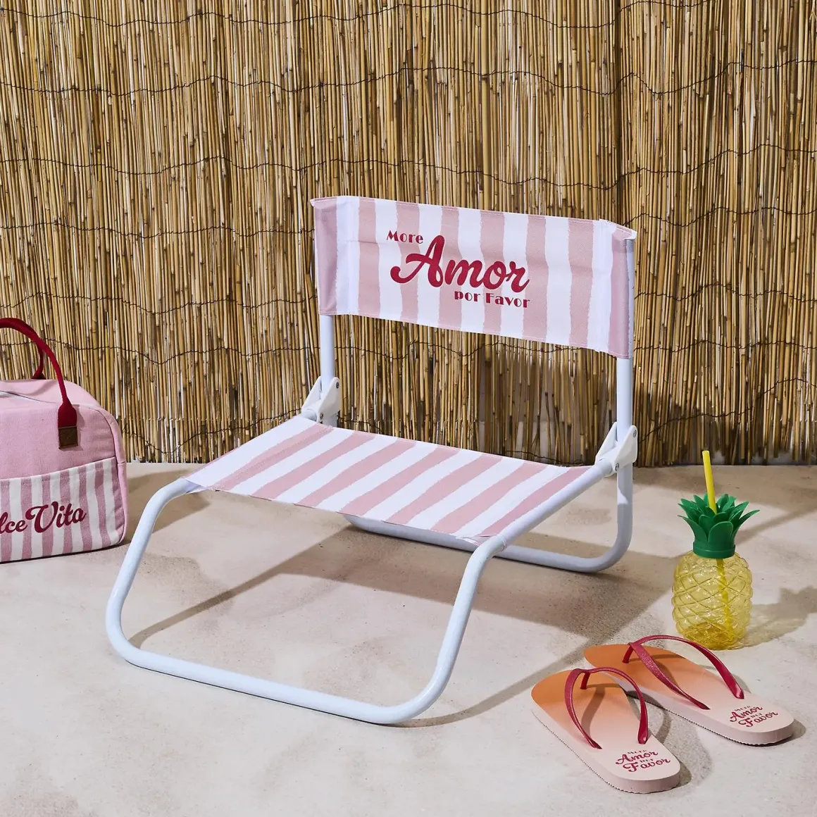 CHAISE DE PLAGE DOS DOLCE VITA ROSE