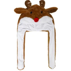 CHAPEAU NOEL AVEC OREILLES DE RENNE EN MOUVEMENT