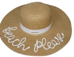 CHAPEAU PAMELA MESSAGE BEACH PLEASE FEMME