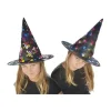 CHAPEAU SORCIERE MULTICOLORE BRILLANT ENFANT 32X29 CM ENFANT
