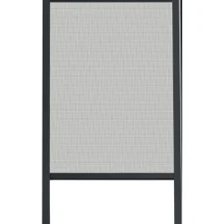 CHASSIS MOUSTIQUAIRE PVC ALUMINIUM 130X160CM GRIS