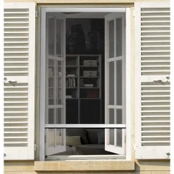 CHASSIS MOUSTIQUAIRE PVC 80X100 BLANC