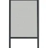 CHASSIS MOUSTIQUAIRE PVC 130X160CM GRIS TOILE NOIRE