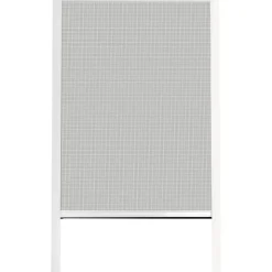 CHASSIS MOUSTIQUAIRE PVC 130X160CM BLANC TOILE NOIRE