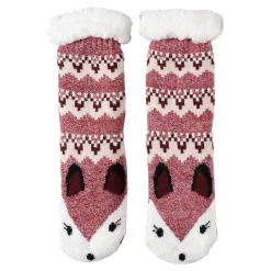 CHAUSSETTES SHERPA RENARD ET RENNE ADULTE