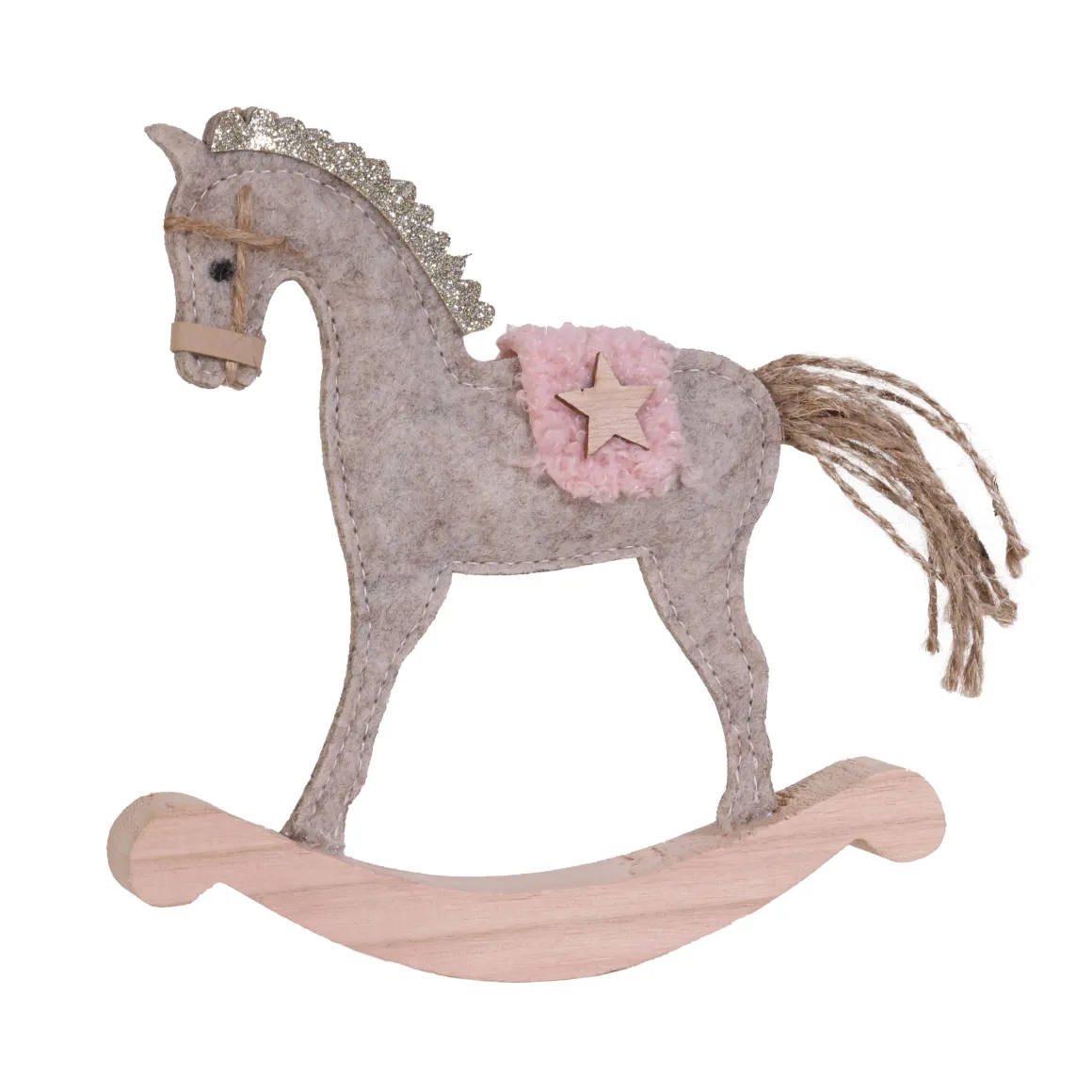 CHEVAL BASCULE DECORATIF 15X16CM