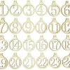 CHIFFRES BOIS CISELE CALENDRIER DE L AVENT X24 PIECES