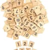 CHIFFRES ET SYMBOLES CARRES BOIS 1.8X2CM X116 PIECES