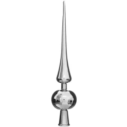 CIMIER 1 BOULE BRILLANTE ARGENT 28CM