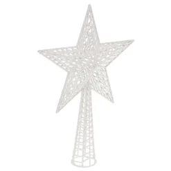 CIMIER ETOILE PAILLETTE H.38CM BLANC