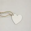 COEUR BOIS AVEC CORDELETTE X6 PIECES BLANC