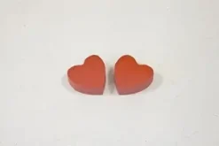 COEUR EN BOIS X20 PIECES ROUGE