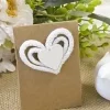 COEUR EN CORDE ET PETIT COEUR EN BOIS X4 PIECES